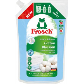 Кондиционер-ополаскиватель Frosch Цветы хлопка, 1,5 л